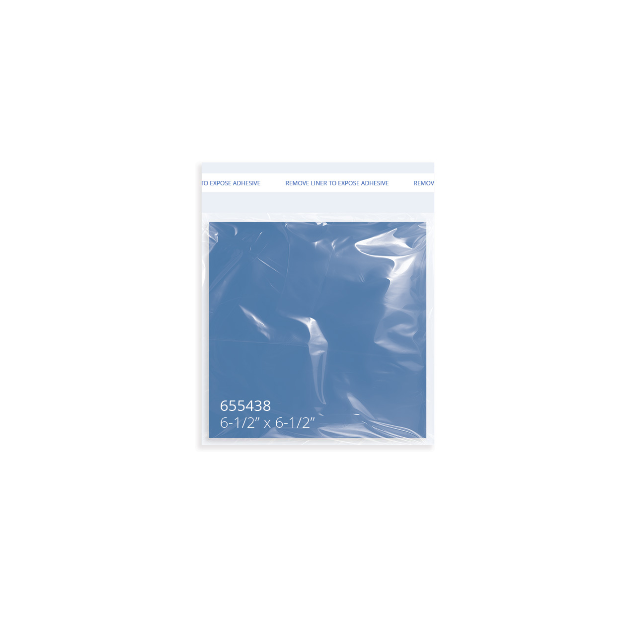 Flat Cello-Style Bags <br>Self Adhesive <br>6-1/2 x 6-1/2" - Image 2