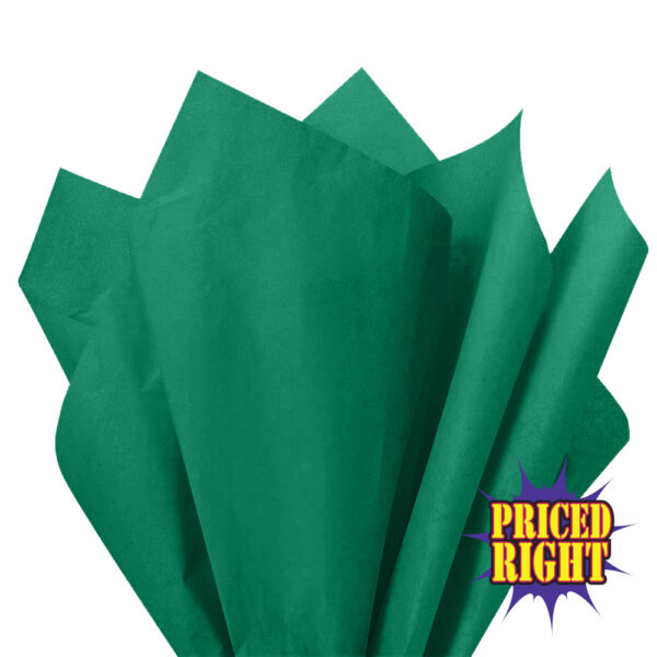 Priced Right Coloured Tissue Paper - Forest Green | Okanagan Bag & Box