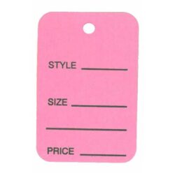 Pink One part tag
