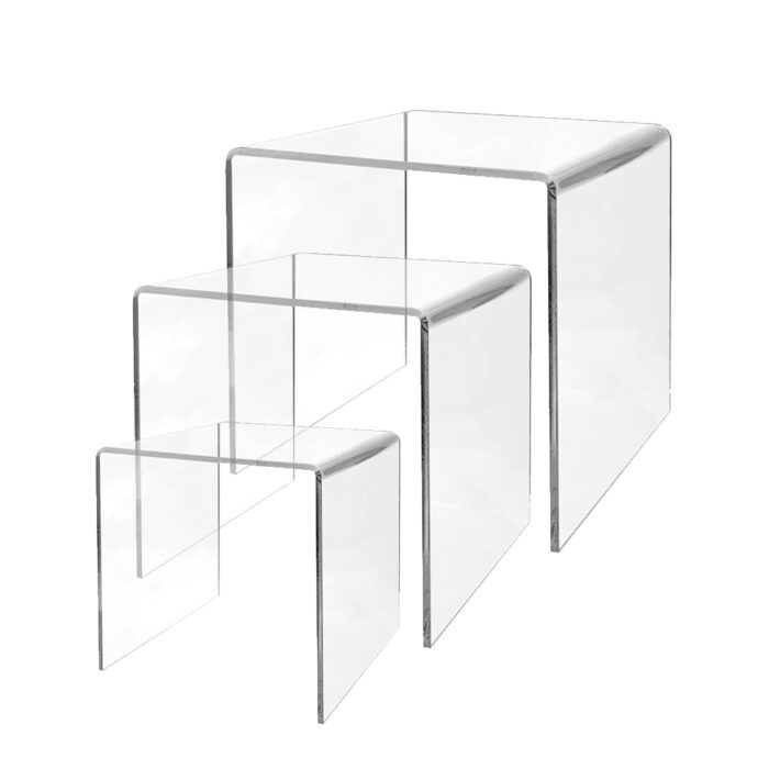Square Acrylic Risers Set Large 4, 6, & 8
