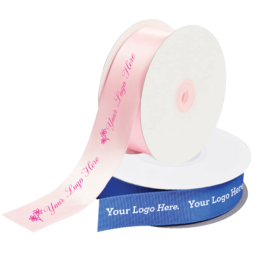 Custom Printed Hot Stamped Ribbon - Okanagan Bag & Box