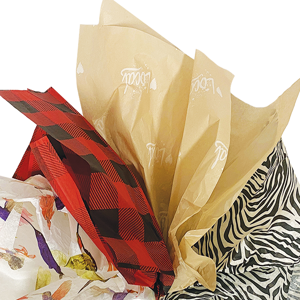 Tissue Paper for Packaging Shredded & Sheets Okanagan Bag & Box