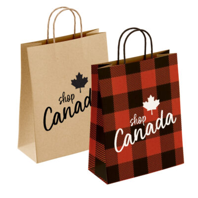 "Shop Canada" Paper Shopping Bags