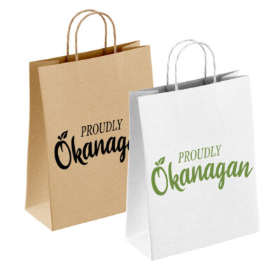 "Proudly Okanagan" Paper Shopping Bags