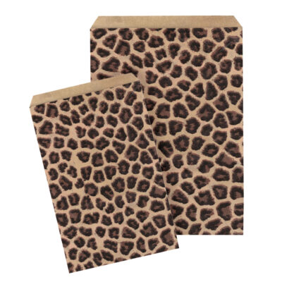 Leopard Paper Notion Bags