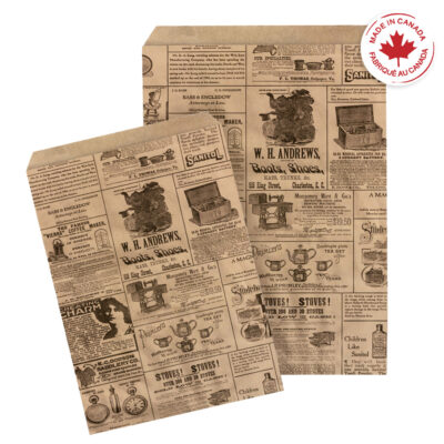 Newsprint Paper Notion Bags