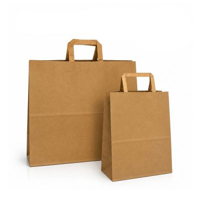 D Handle Paper Shopping Bags