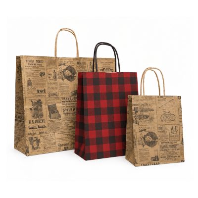 Paper Shopping Bags w/Designs